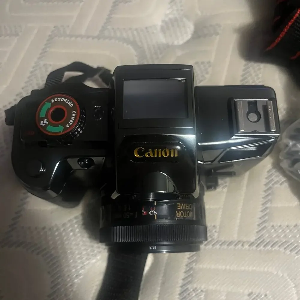 Canon UL-3100CB Film Camera with Accessories Flash Untested EUC